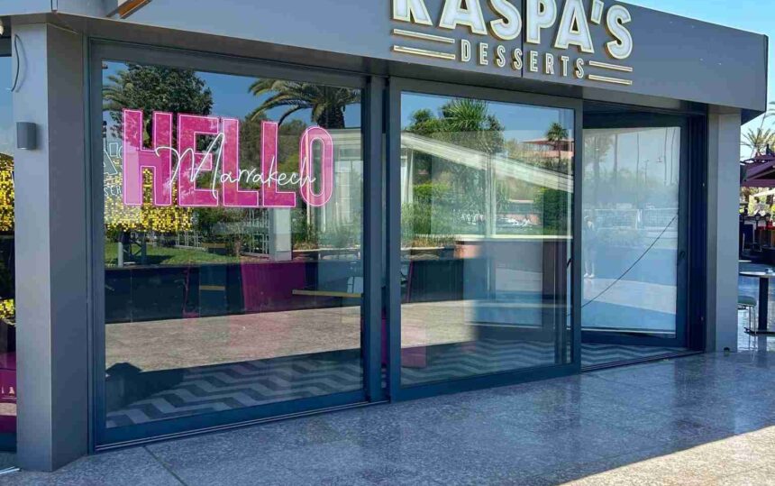 Perspective d’ensemble du restaurant Kaspa’s Desserts à Marrakech – architect-maroc